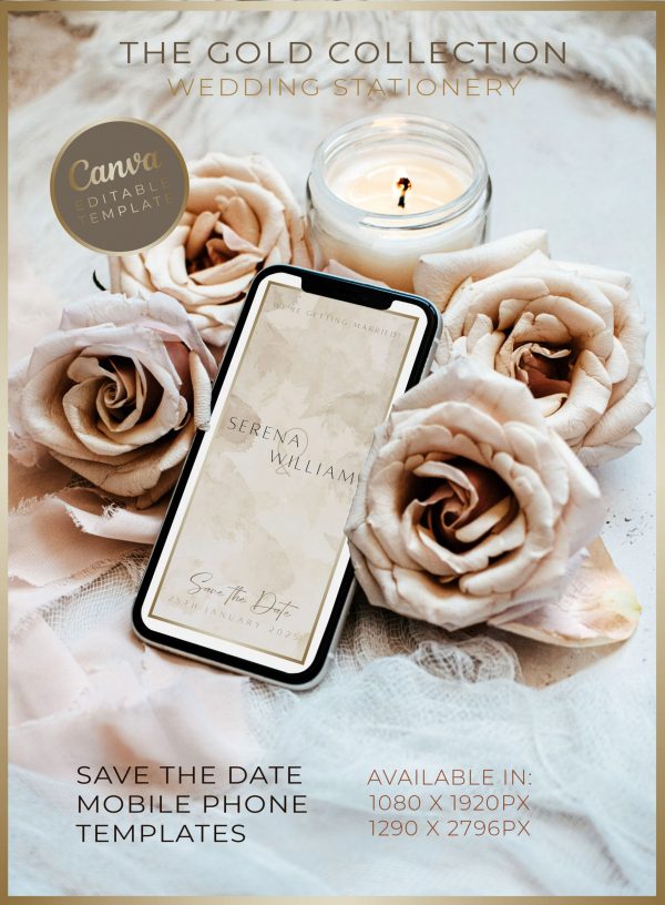 The Gold Collection | Editable Wedding Template Suite - Image 4