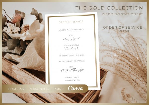 The Gold Collection | Editable Wedding Template Suite - Image 13