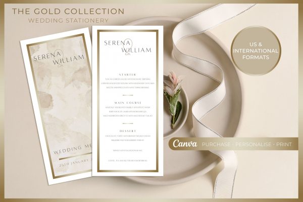 The Gold Collection | Editable Wedding Template Suite - Image 17