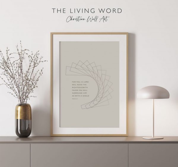 Psalm 5:12 "Favour" Inspirational Wall Art - Image 5