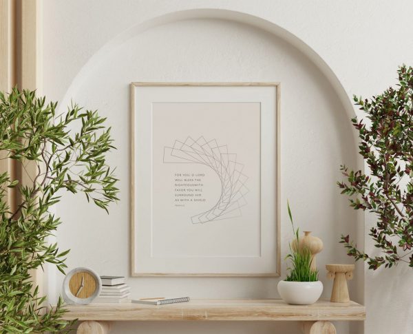 Psalm 5:12 "Favour" Inspirational Wall Art - Image 7