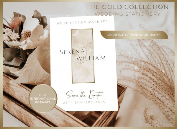 The Gold Collection | Editable Wedding Template Suite - Image 5