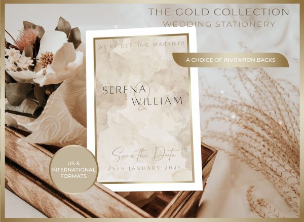 The Gold Collection | Editable Wedding Template Suite - Image 6