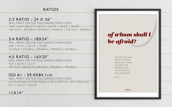 Psalm 27:1-3 Fear Not, Downloadable Art Print - Image 5