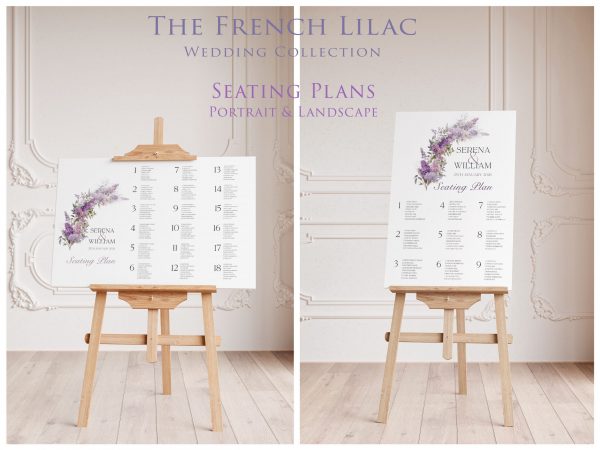 French Lilac  | Editable Wedding Template Suite - Image 3
