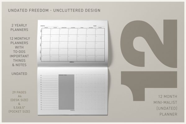 12: The Mini-malist One Year A4 Planner - Image 2