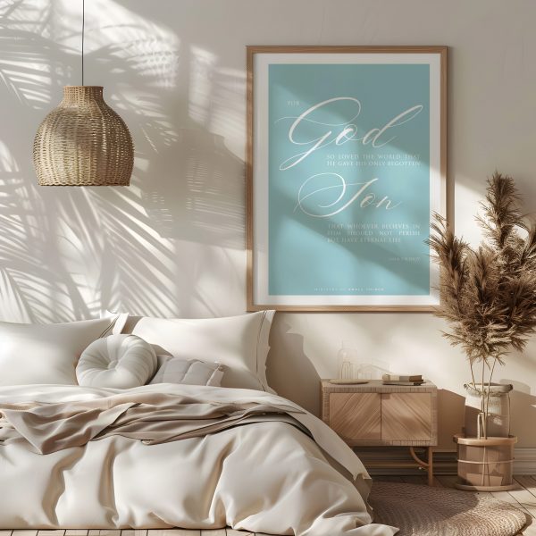 John 3:16 Scripture Wall Art Print - Image 6